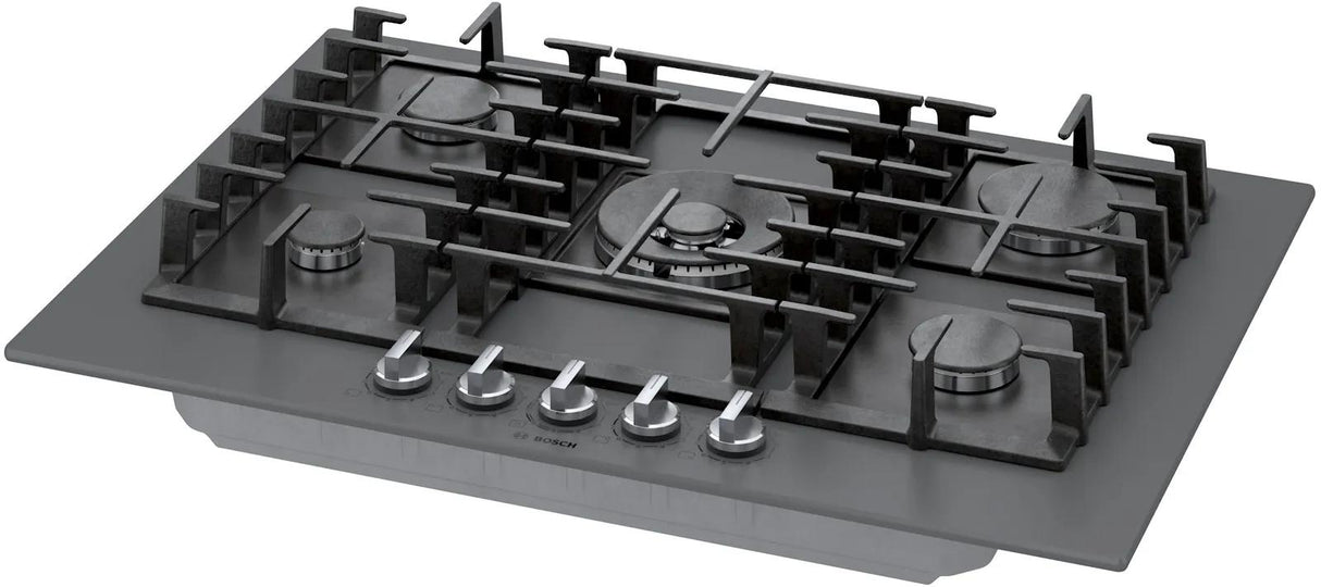 Benchmark® Gas Cooktop 30'' Tempered glass, Dark silver