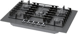 Benchmark® Gas Cooktop 30'' Tempered glass, Dark silver