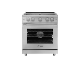 30" Gas Range, Silver Stainless Steel, Natural Gas