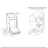 GE® ENERGY STAR® 24" Free-Standing/Slide-in Front Control Range with Steam Clean and Large Window