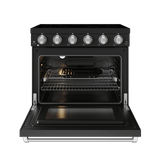 36 Inch Professional Electric Range In Black/stainless Steel  Gordon Ramsay Series