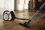 Boost CX1 Parquet Lotus white - Bagless canister vacuum cleaners for superior care of sensitive floors, in a compact design.