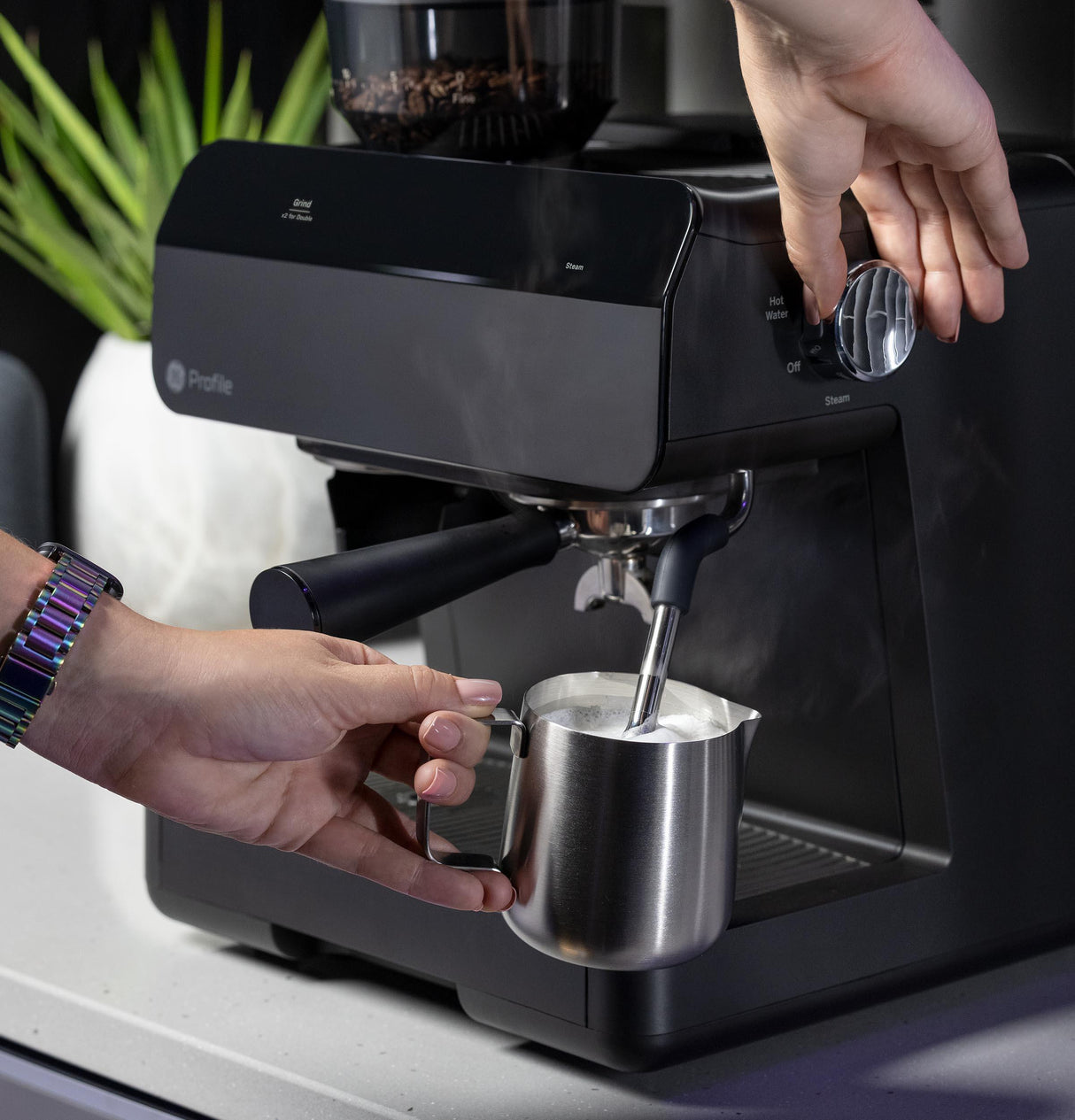 GE Profile™ Semi Automatic Espresso Machine + Frother