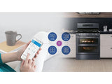 5.8 cu ft. Smart Freestanding Gas Range with Flex Duo™ & Dual Door in Black Stainless Steel