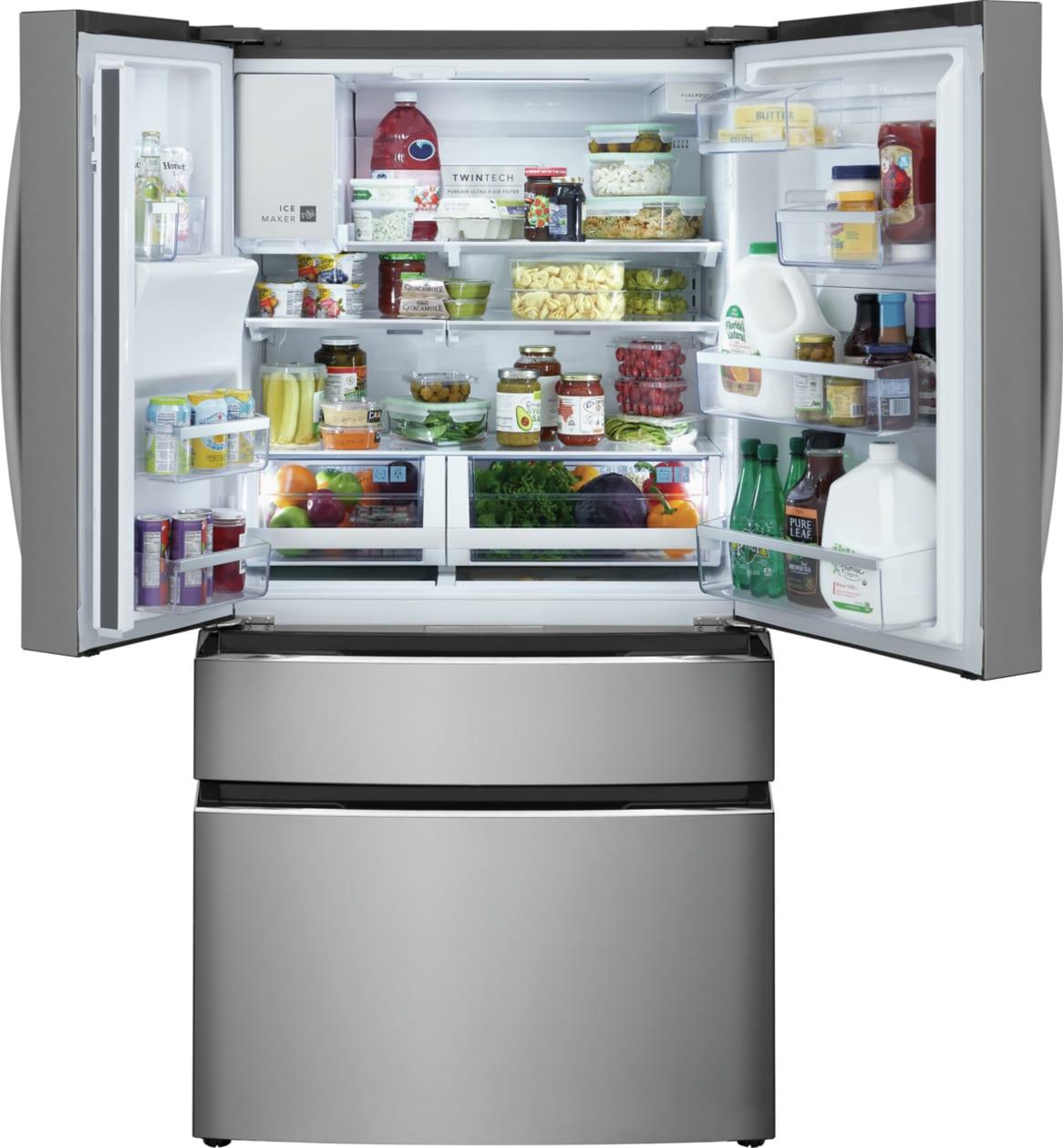22 Cu. Ft. Counter-Depth 4-Door French Door Refrigerator