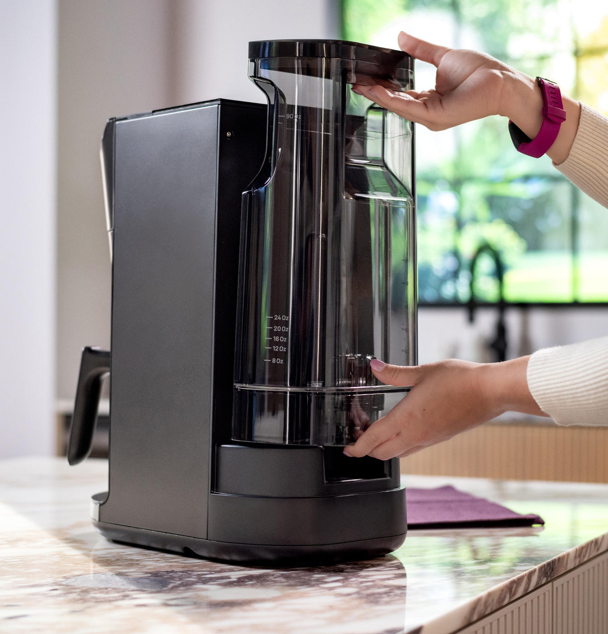 GE Profile™ Smart Grind and Brew Coffee Maker with Podless Single Serve
