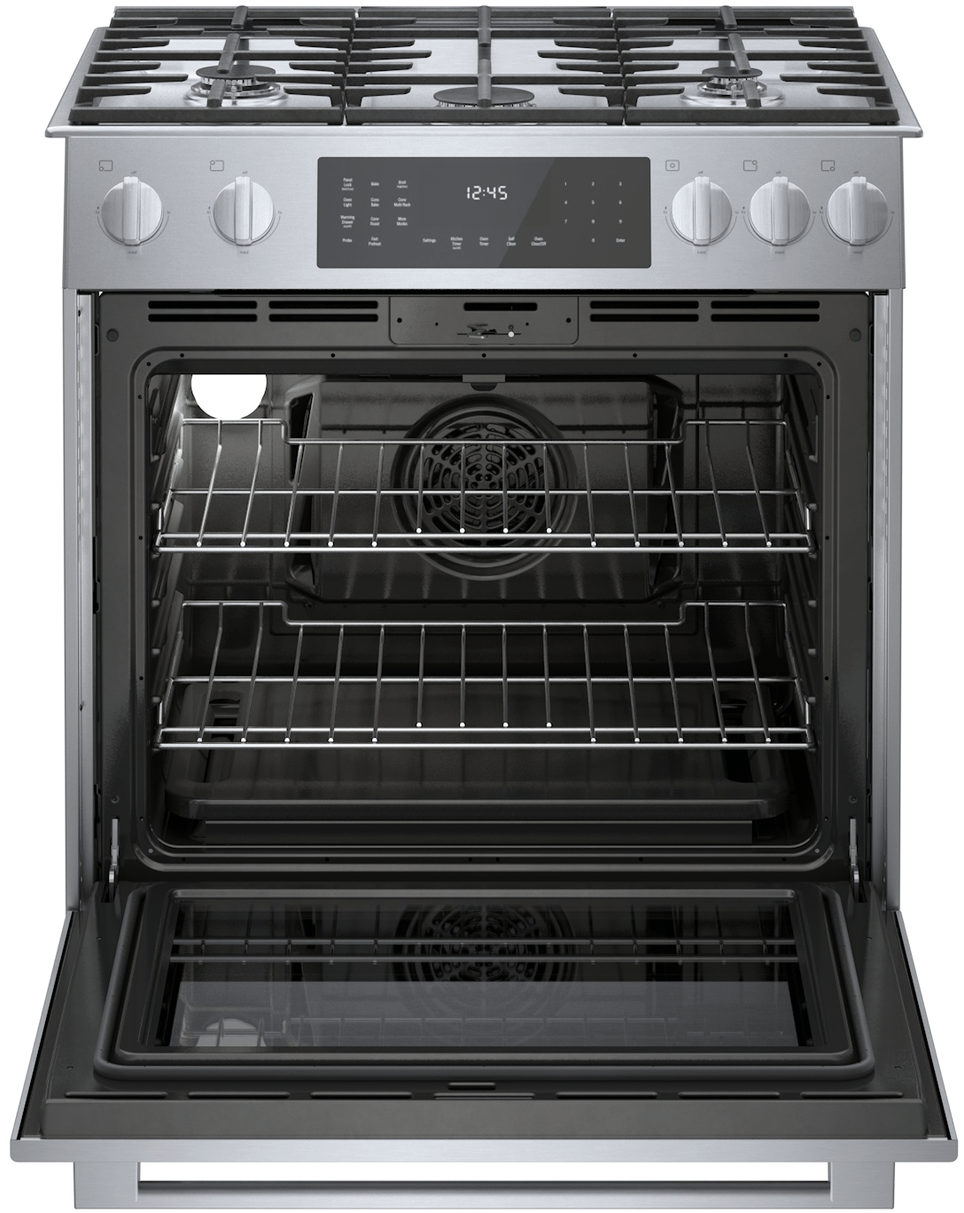 800 Series Dual Fuel Slide-in Range 30" Stainless Steel