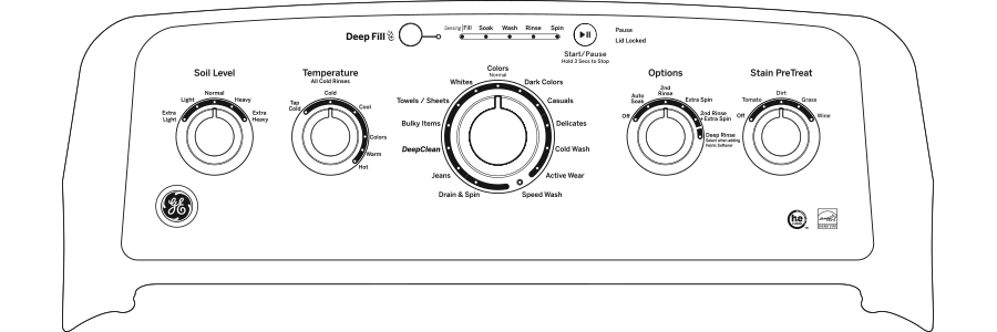GE® ENERGY STAR® 4.6 cu. ft. Capacity Washer with Stainless Steel Basket