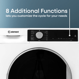Element 24-inch 2.2 cu. ft. Front Load Washer - White, ENERGY STAR (ECW2224EGW)