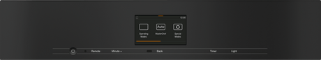 H 7640 BM AM Clean Touch Steel - 24" compact speed oven in a perfectly combinable design with automatic programs and roast probe.