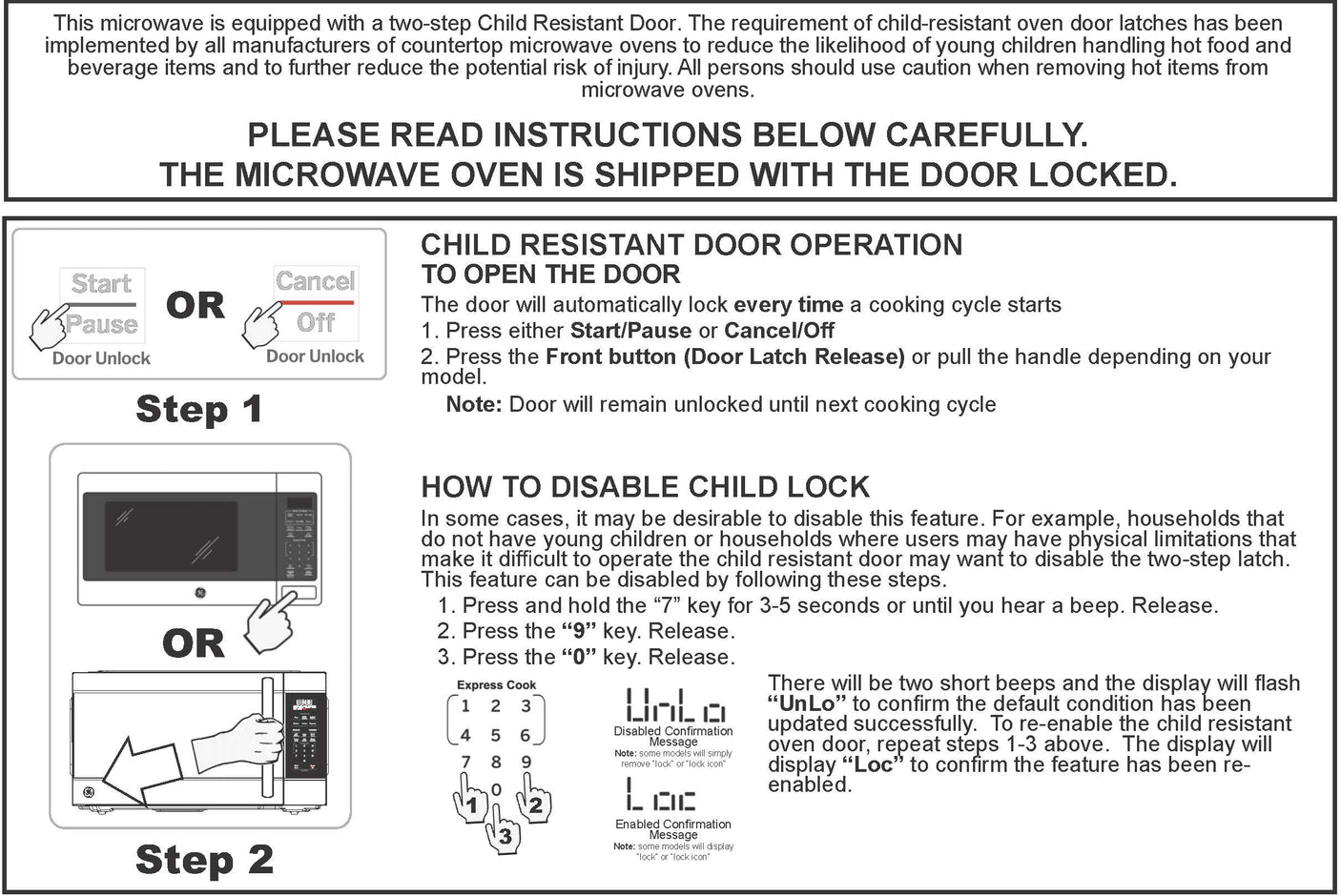 GE® 1.6 Cu. Ft. Countertop Microwave Oven