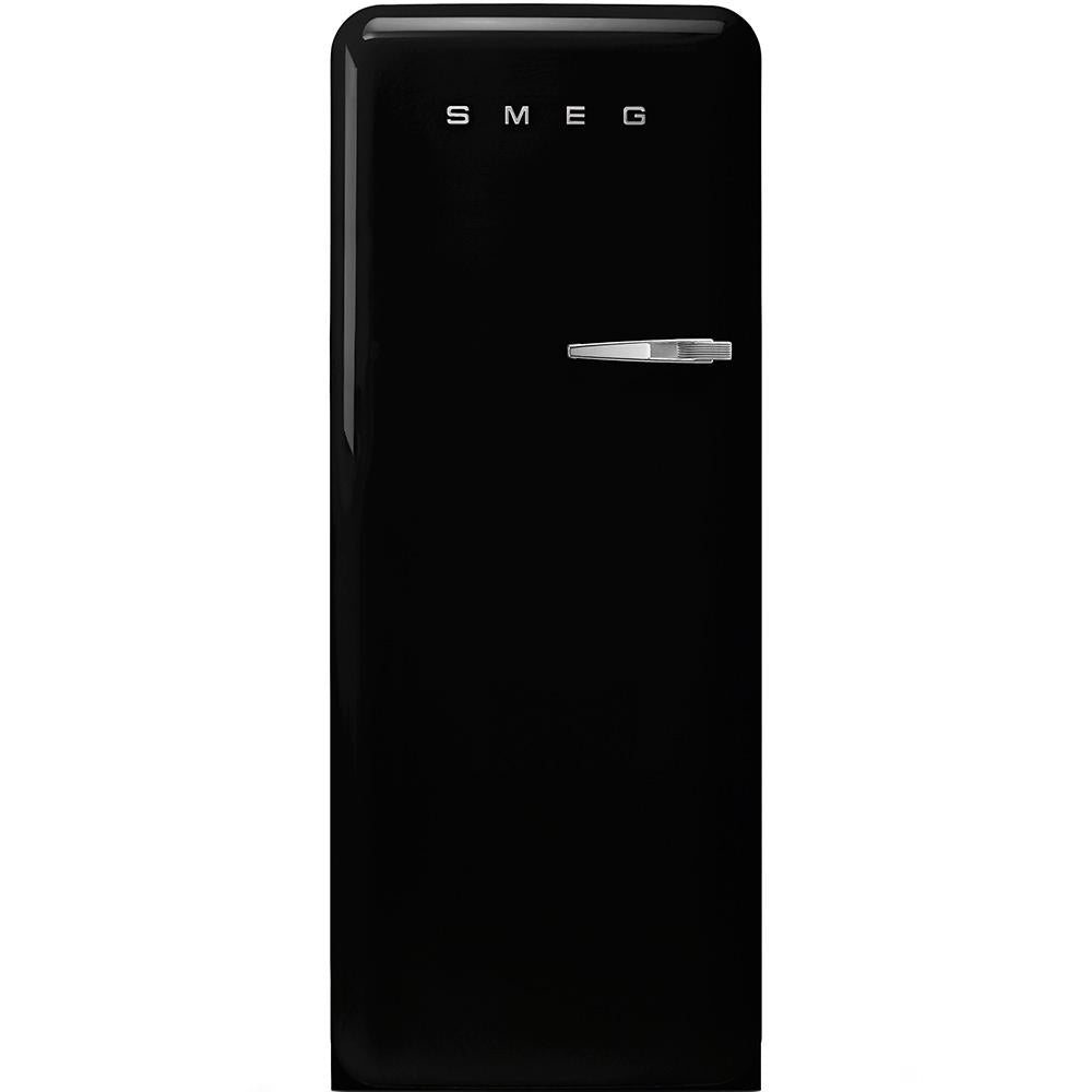Approx 24" 50'S Style Refrigerator with ice compartment, Black, Left hand hinge