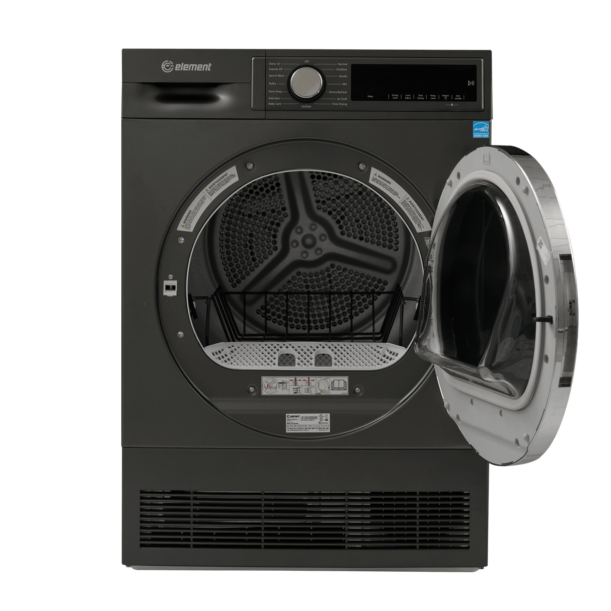 Element 4.0 cu. ft. Front Load Electric Dryer - Gray, ENERGY STAR (ECD4224EGG)
