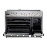 Verona Ultima 48" Induction Range with 7 Elements, Griddle and 6.5 cu. Ft. Oven Capacity in Stainless Steel