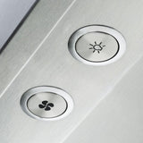 30" Wide 12" High Wall Hood + Ventilator - VWH530121