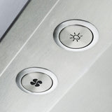 36" Wide 12" High Wall Hood + Ventilator - VWH530121