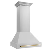 ZLINE 30 in. Autograph Edition Stainless Steel Range Hood with Stainless Steel Shell and Handle (8654STZ-30) [Color: Champagne Bronze]