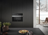 M 7240 TC AM Clean Touch Steel - Built-in microwave oven, 24" width in a design that is the perfect complement with controls on the top.