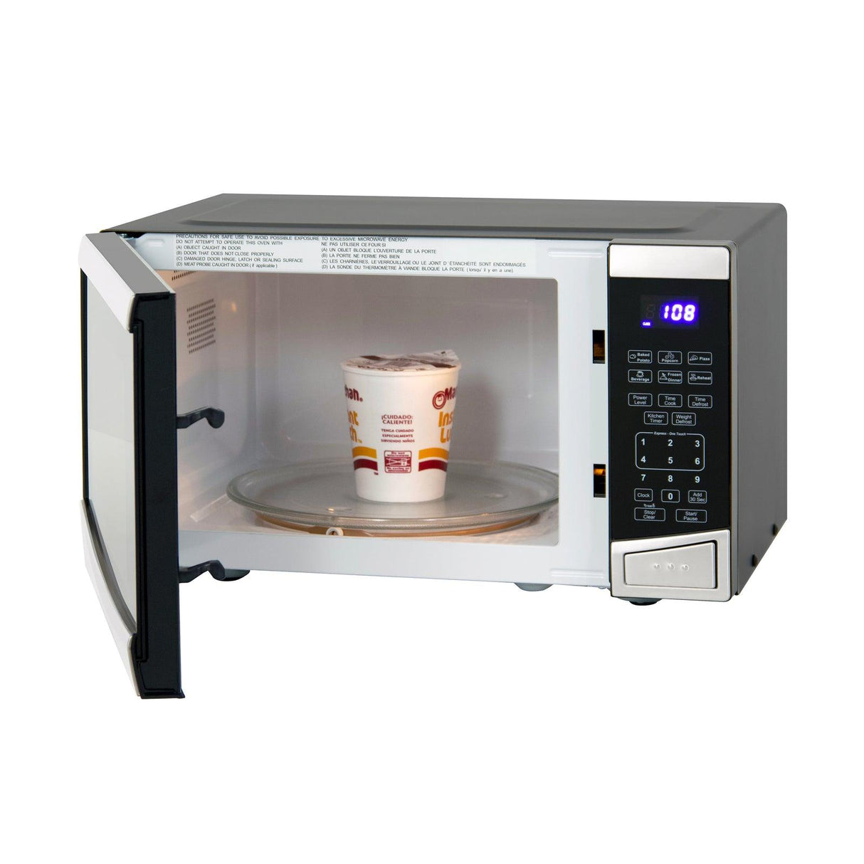 Avanti 0.9 Cu. Ft. Microwave Oven, Digital - Stainless Steel