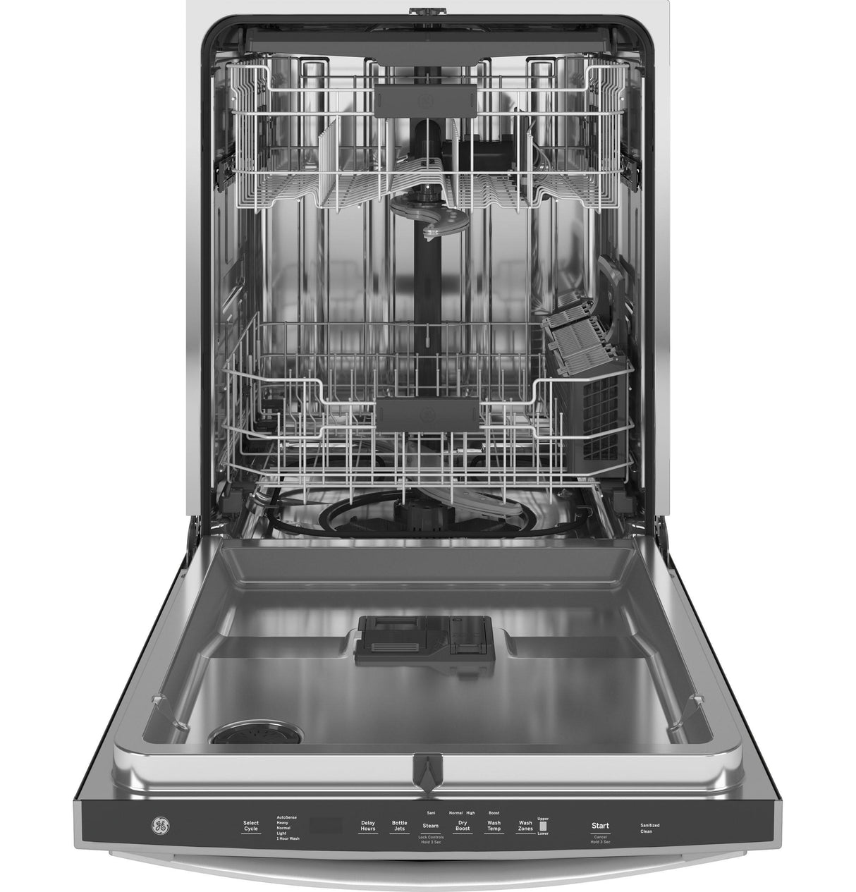 GE® ENERGY STAR® Top Control with Stainless Steel Interior Dishwasher with Sanitize Cycle & Dry Boost with Fan Assist