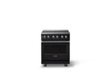 30"W. Induction Range (Finish: Onyx, Trim: Polished Chrome)