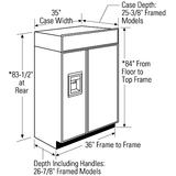 Monogram 36" Panel-Ready Built-In Side-by-Side Refrigerator with Dispenser