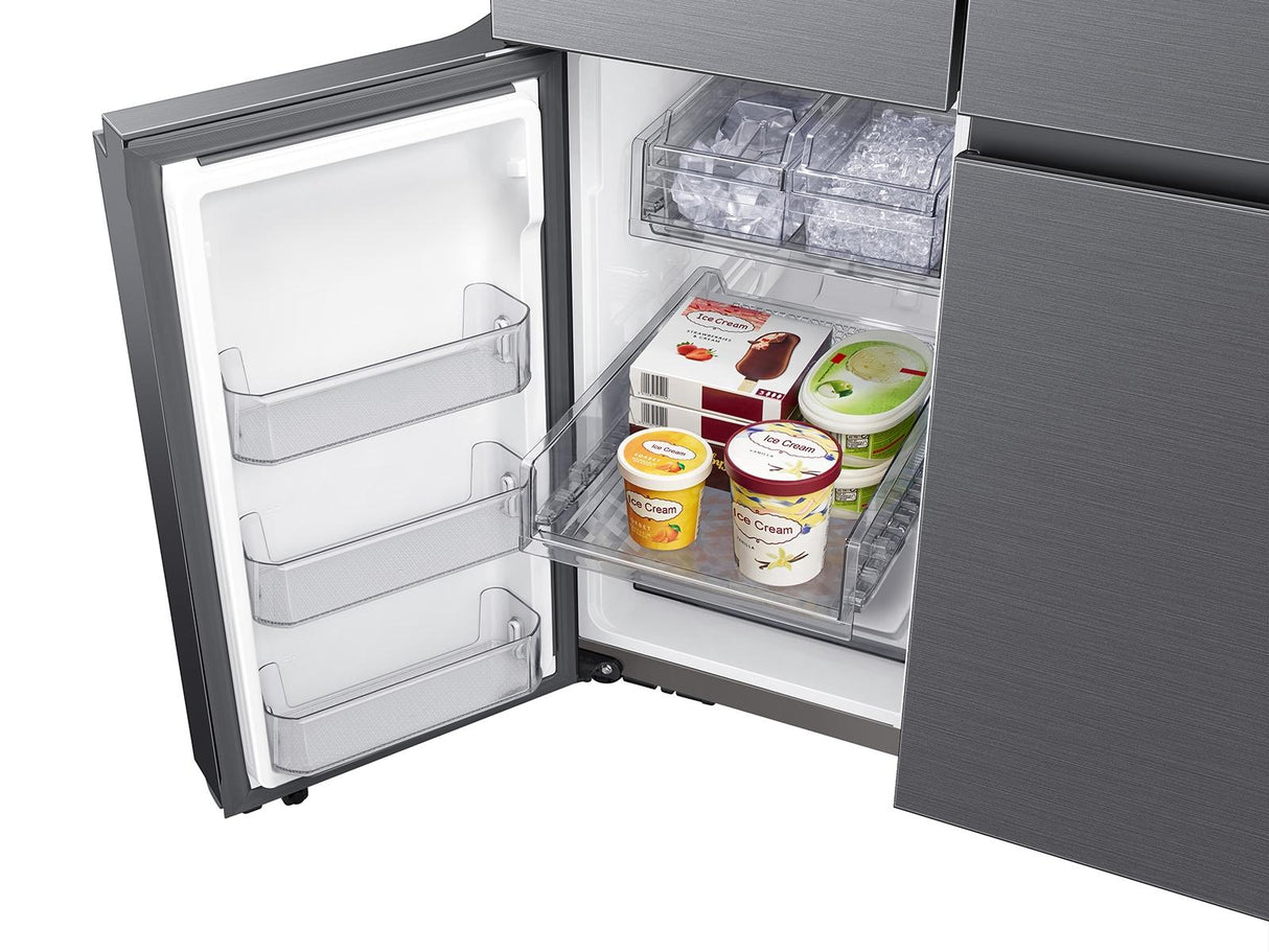 29 cu. ft. Smart 4-Door Flex™ Refrigerator with Beverage Center and Dual Ice Maker in Black Stainless Steel