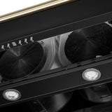 Forno Aria 60 Inch Wall-Mounted Range Hood in Black
