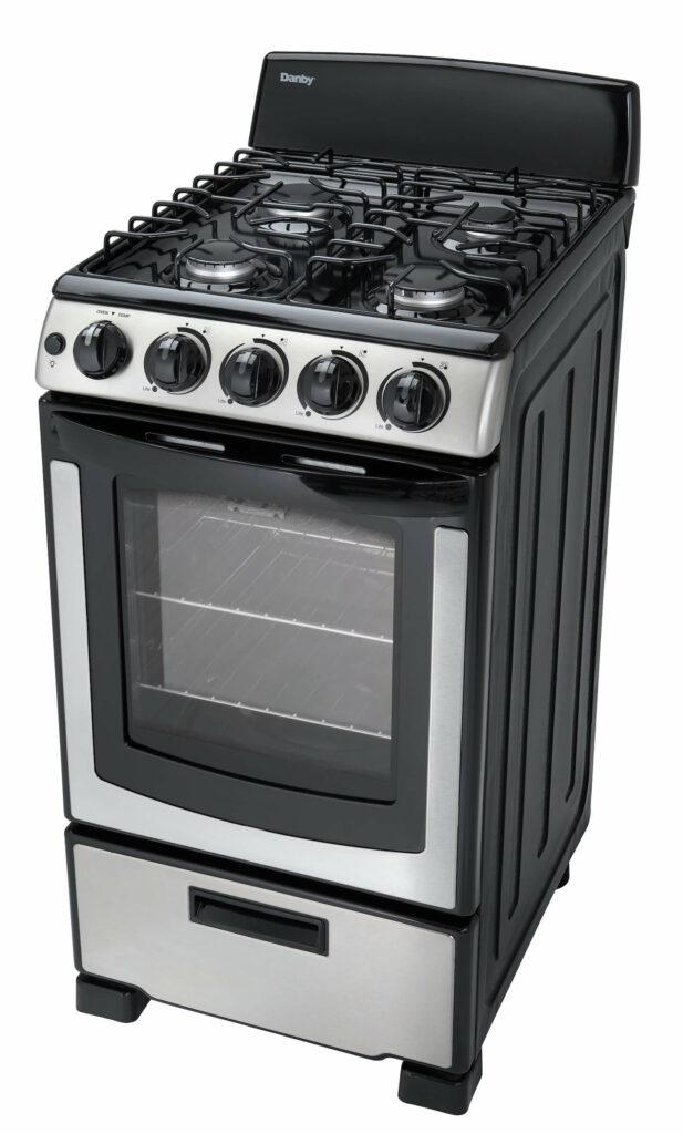 Danby 20" Wide Gas Range in Stainless Steel