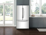18 cu. ft. Counter Depth French Door Refrigerator in White