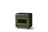 36"W. Sealed Burner Gas Range (Burner: 6b, Finish: Martini, Trim: Polished Chrome, Fuel: Natural Gas)