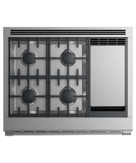 Gas Range, 36", 4 Burners with Griddle, LPG