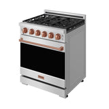 30 Inch Professional Gas With Precision Knob Control In Stainless Steel/rose Gold