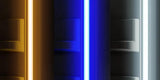 Tall Single Zone Wine Black Glass
