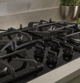 GE® 36" Built-In Gas on Glass Cooktop with 5 Burners and Dishwasher Safe Grates