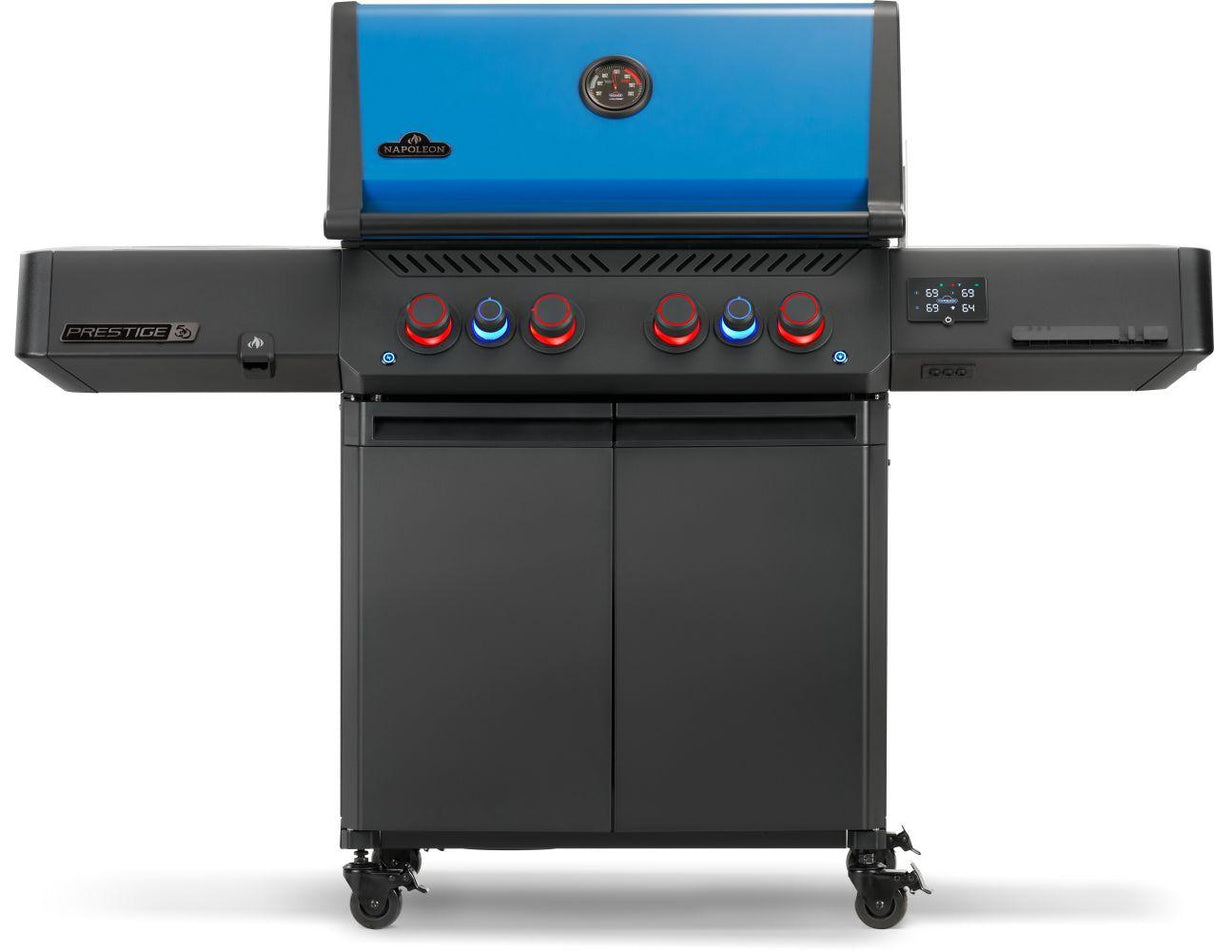 50thAnniversary Edition Prestige 500 Includes Commemorative Cover, Apron and Tool Set , Propane, Black and Blue