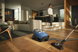 Blizzard CX1 TurboTeam PowerLine Tech blue - Bagless canister vacuum cleaners with Turbobrush - ideal for pet lovers.
