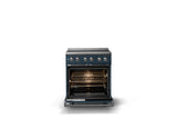 30"W. Electric Range (Finish: Squall, Trim: Polished Chrome)