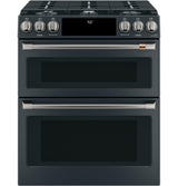 Café™ Front Control Gas Knobs and Handles - Brushed Black