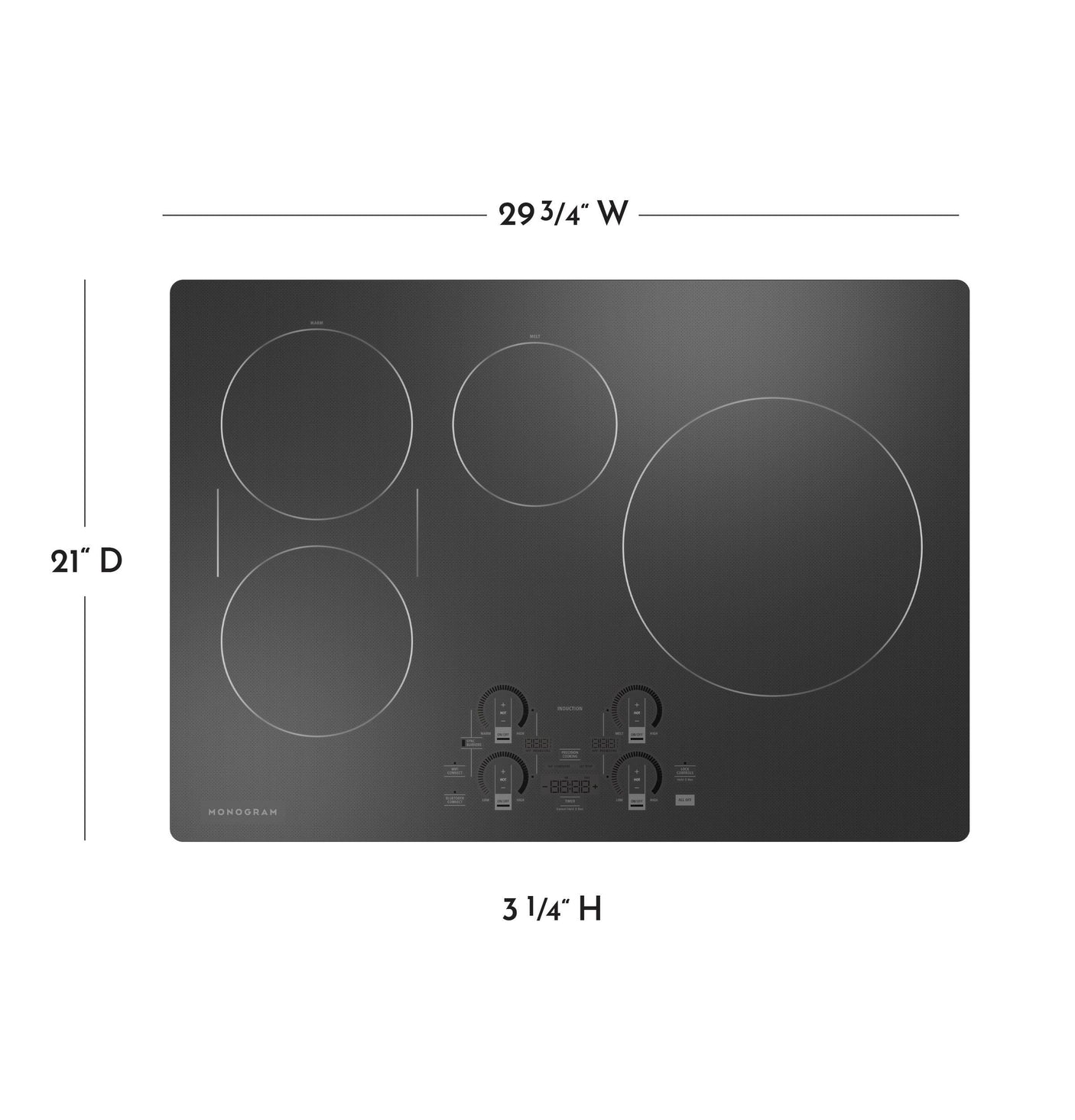 Monogram ENERGY STAR® 30" Induction Cooktop