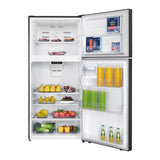 Verona VEFTF3018RBK 30 inch Top Freezer Refrigerator with 18.1 cu. ft. Total Capacity, LED Lighting, Reversible Doors, Gallon Door Storage, Recessed Handle, Energy Star (Black)