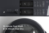 Laundry Tower Single Unit Front Load 4.4 Cu. Ft. Washer & 8 Cu. Ft. Gas Dryer