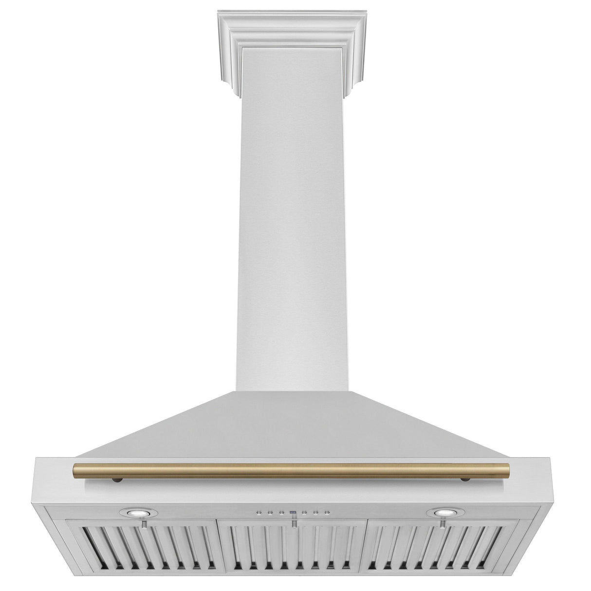 ZLINE 30 in. Autograph Edition Convertible Stainless Steel Range Hood with Stainless Steel Shell and Champagne Bronze Accents (KB4STZ-30-CB) [Color: Champagne Bronze Accents]