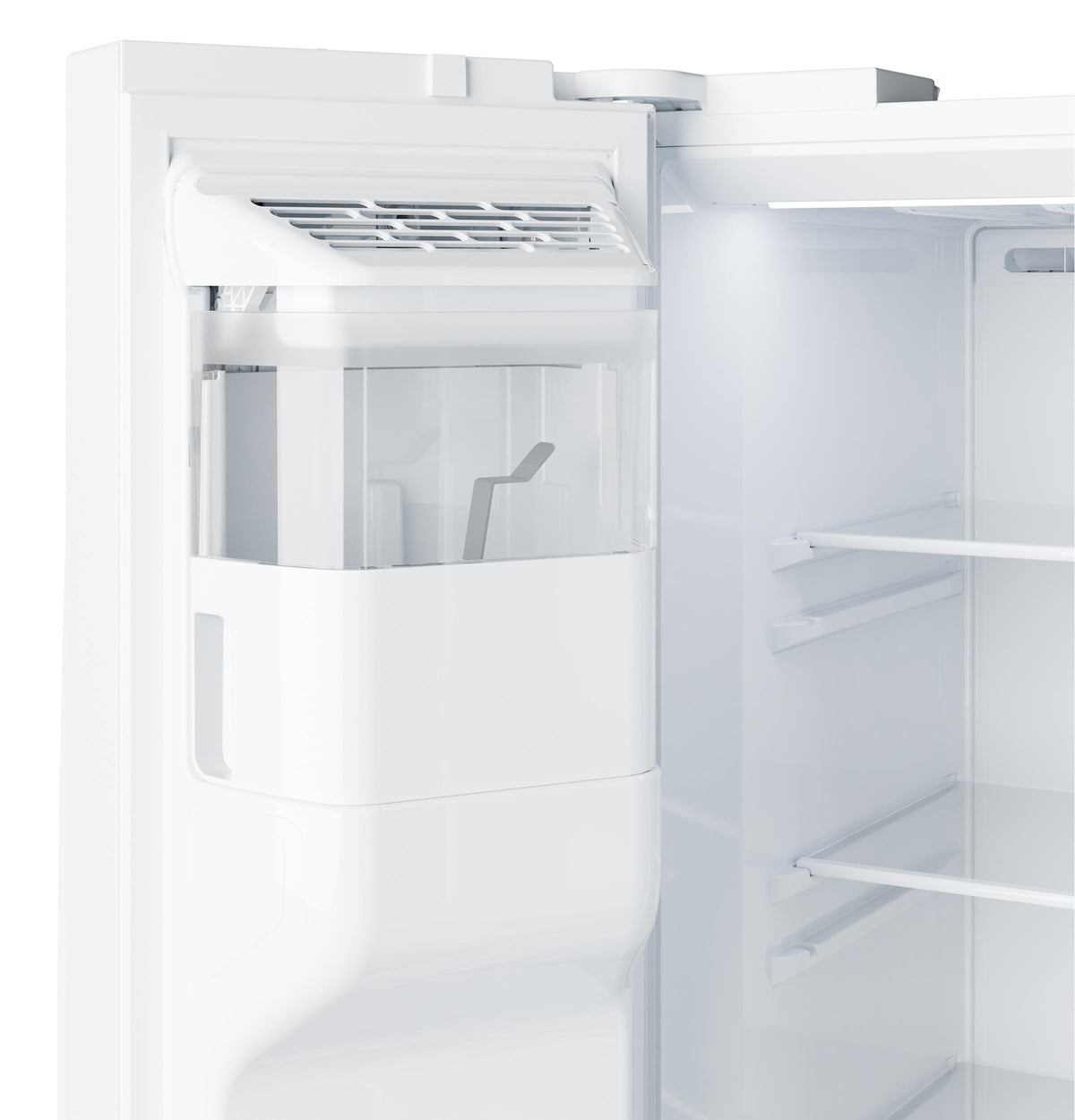 GE® 23.6 Cu. Ft. Counter-Depth Side-By-Side Refrigerator with Extra Tall Dispenser and In-Door Icemaker