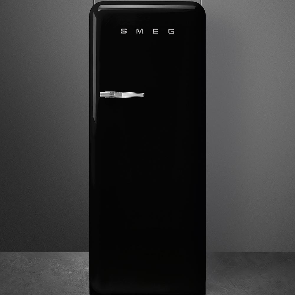 Approx 24" 50'S Style Refrigerator with ice compartment, Black, Right hand hinge