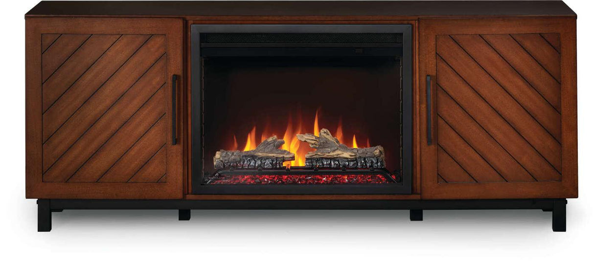The Bella Electric Fireplace Media Console