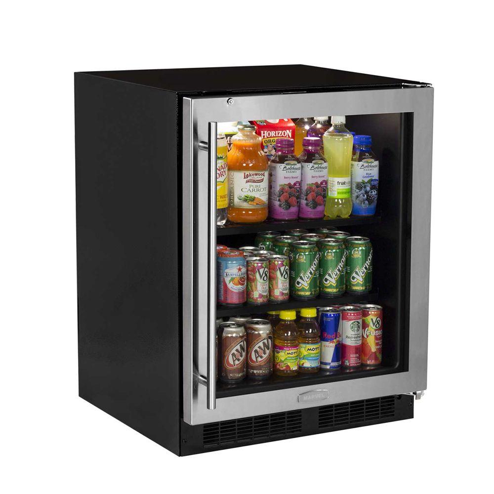 24-In Low Profile Built-In Beverage Center with Door Swing - Right
