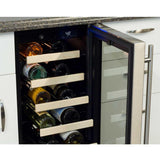 15-In Built-In Single Zone Wine Refrigerator with Door Swing - Right