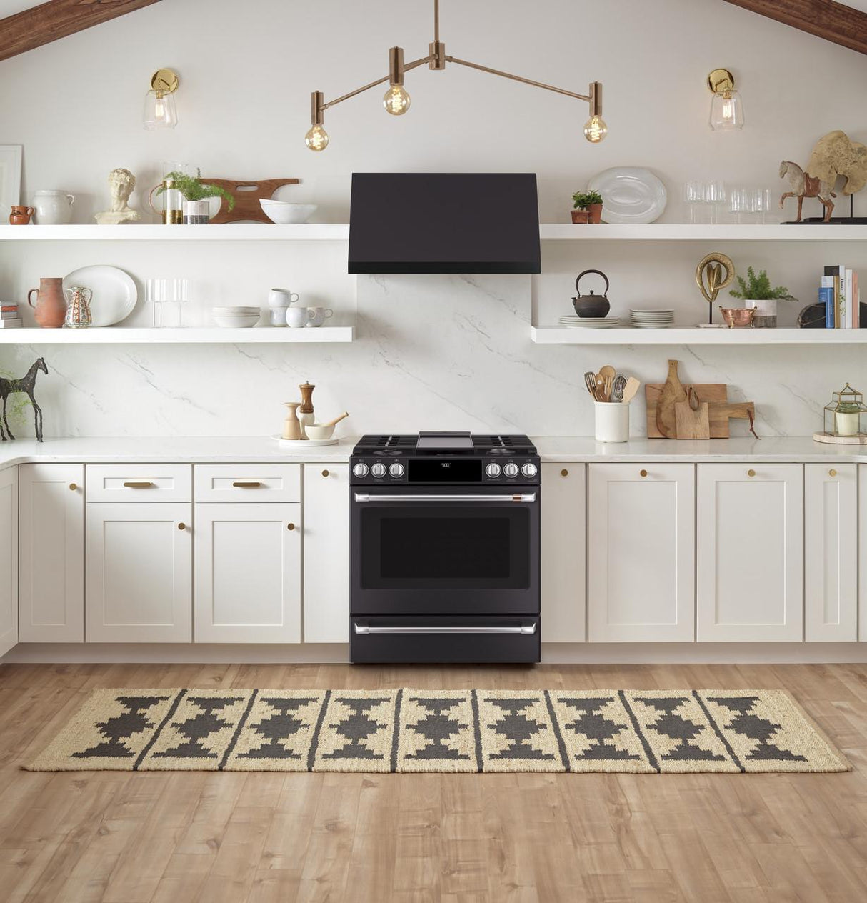 Café™ 30" Smart Slide-In, Front-Control, Dual-Fuel Range with Warming Drawer