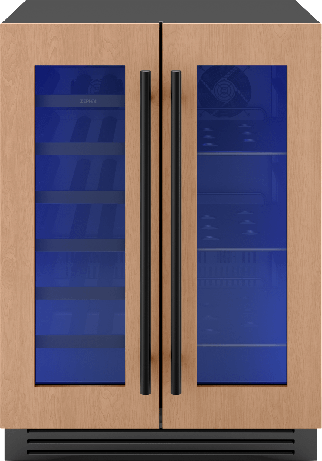 Presrv Wine & Bev Cooler, 24in UC, Panel Ready, French Door